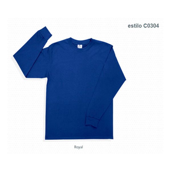 Playera cuello redondo manga larga yazbek deals