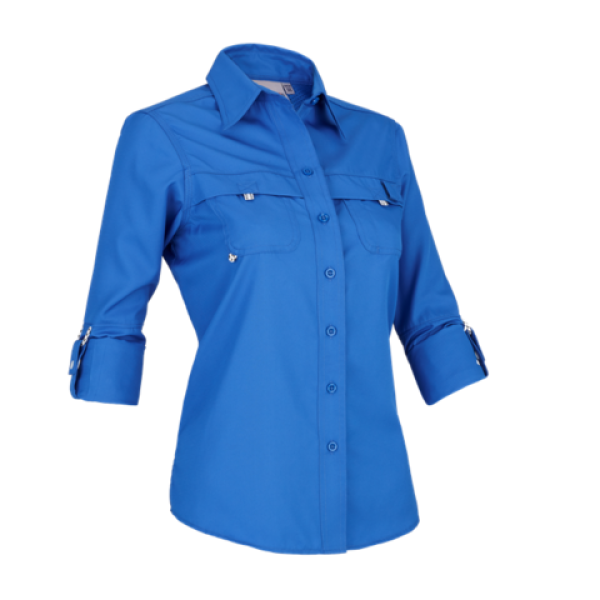 BLUSA BIGBANG MAKO FISHING SHIRT AZUL REY Bordajal